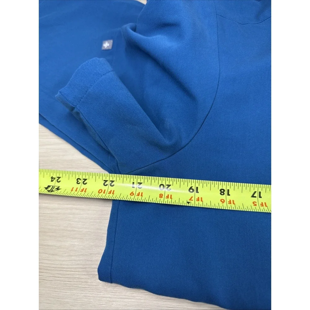 FIGS Men's M Leon Two -‎ Pocket Scrub Top FM1500 Axim Pants Tech Collection Aqua